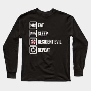 Eat, Sleep, Repeat - Resident Evil Long Sleeve T-Shirt